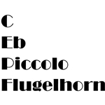 C's, Eb's, PICC and Flugelhorns