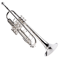 1602S-LTR XO Pro Bb Trumpet, Silver-Plated, .460" Bore, 5" Lightweight Bell, Reverse Rosebrass Leadpipe, Monel Pistons, 2 Piece Valve Casing, Case