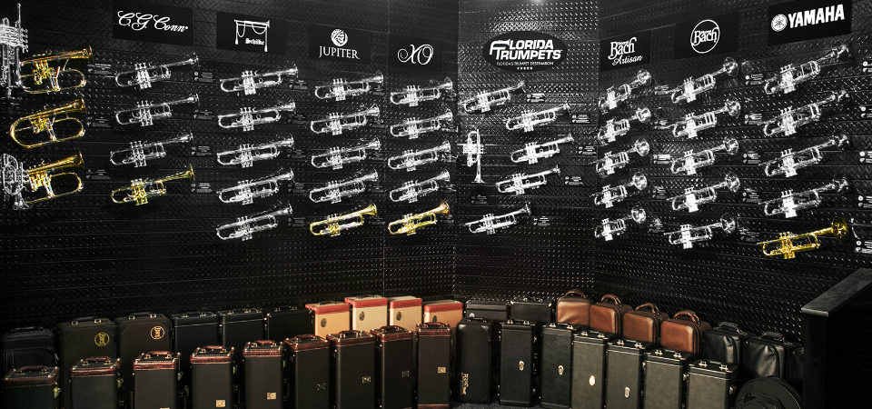wall of trumpets